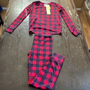 Happy Nation Buffalo Plaid 2 Piece Pajamas Set